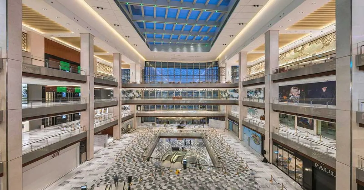 inside the galleria mall