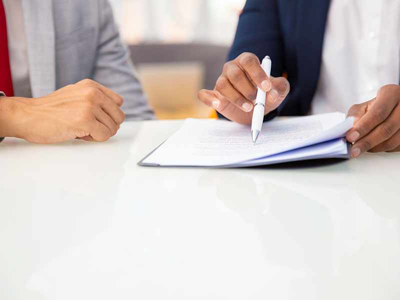 signing contracts