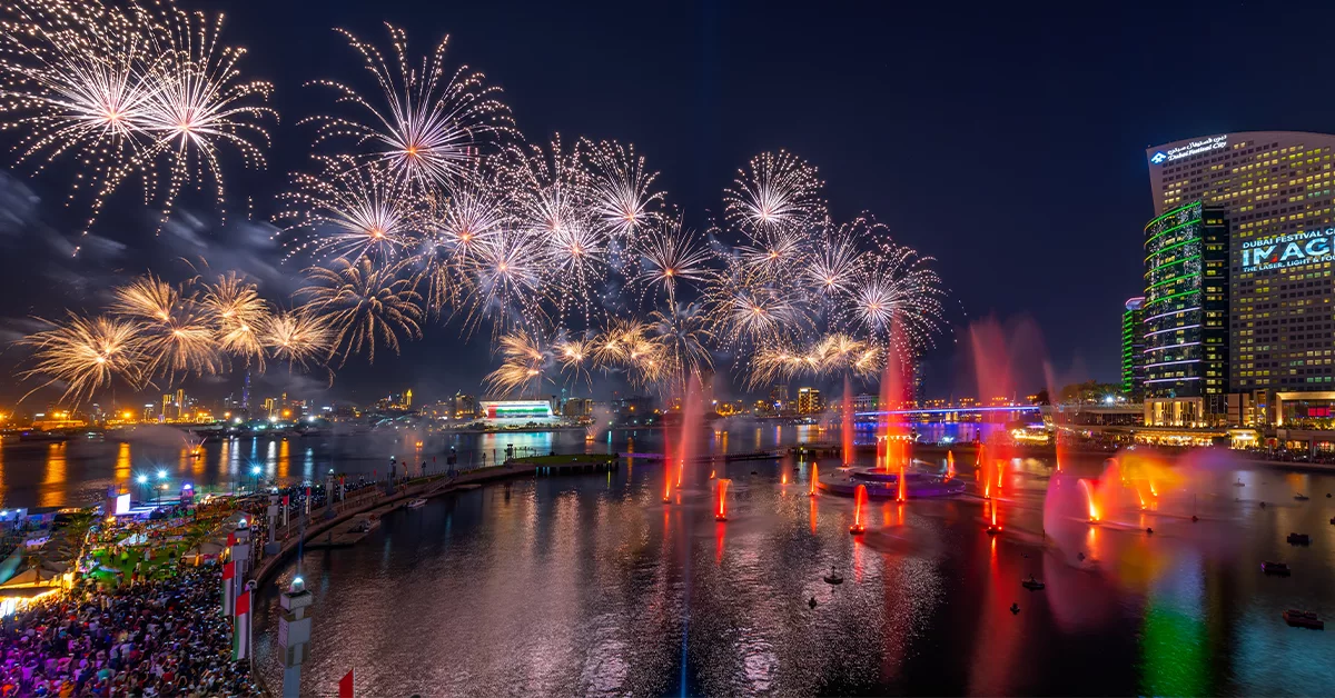 Eid fireworks in Dubai
