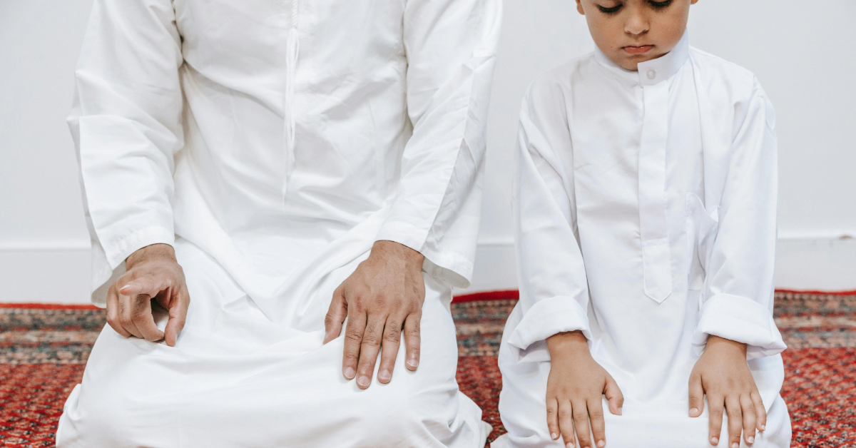 Father and Son praying