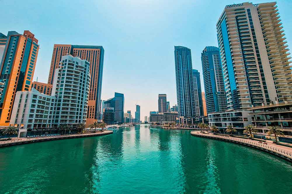 A canal near JLT