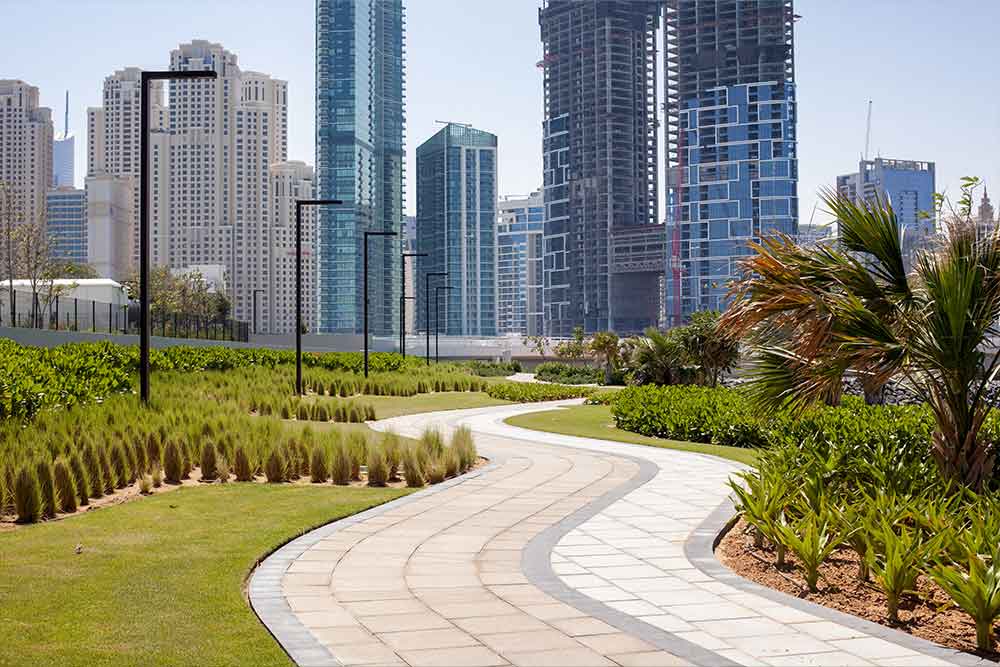 green space in JLT
