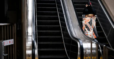 escalator in a mall