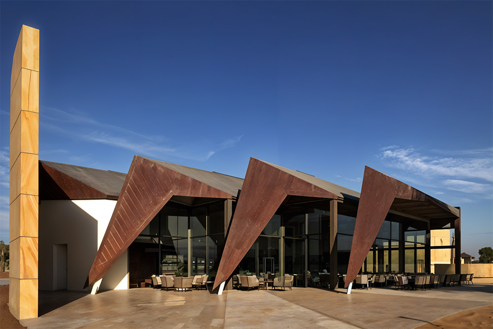Image of three similar buildings