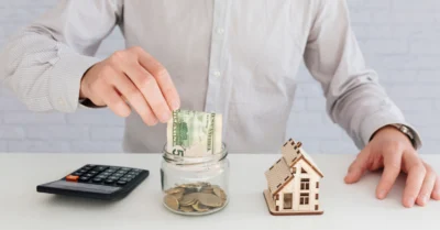 A person saving for a house mortgage