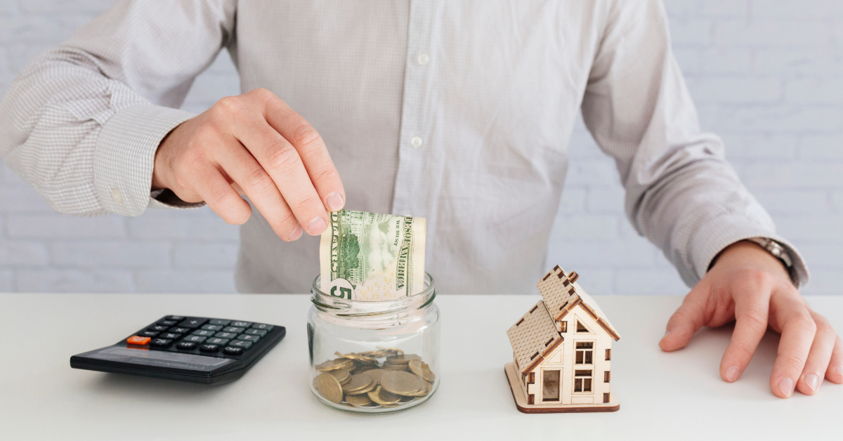 A person saving for a house mortgage