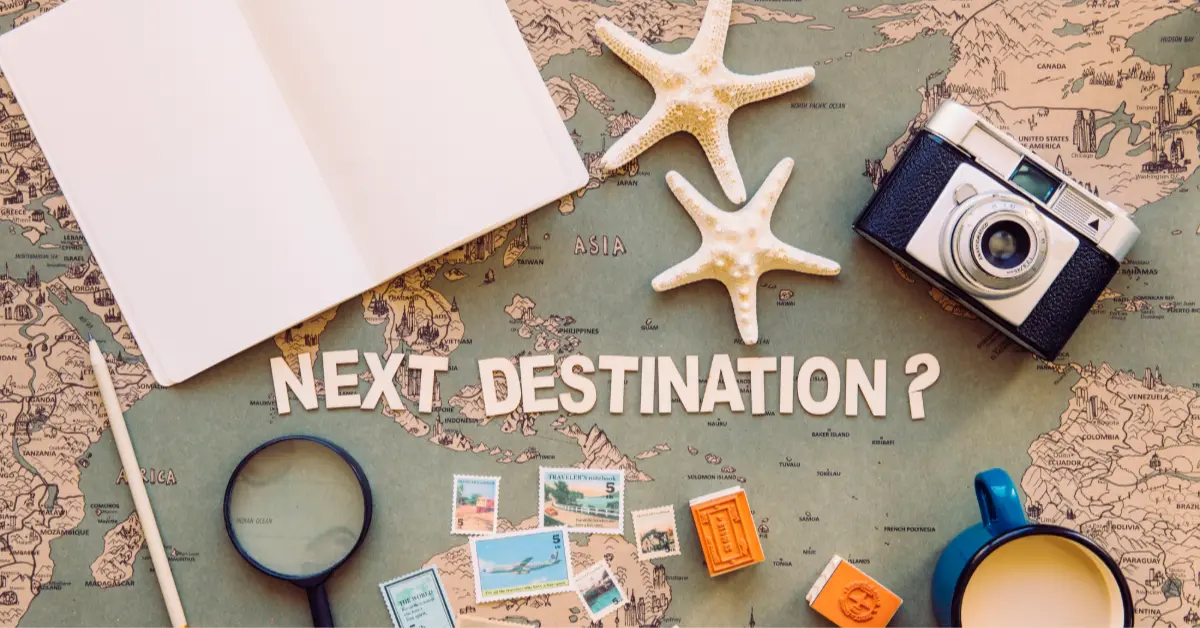 Notebook and tourist stuff around writing