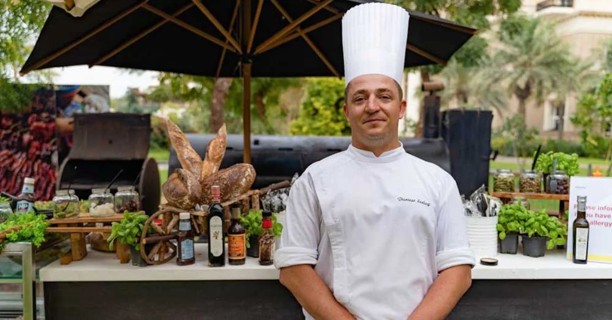 Chef in a Lebanese restaurant