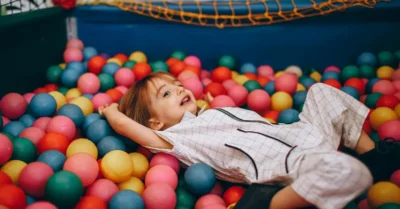 Child in an Indoor Play Area in Abu Dhabi