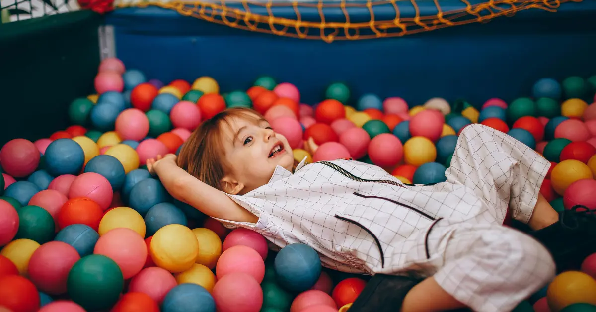 Child in an Indoor Play Area in Abu Dhabi