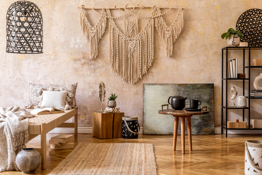 DIY macrame wall hanging