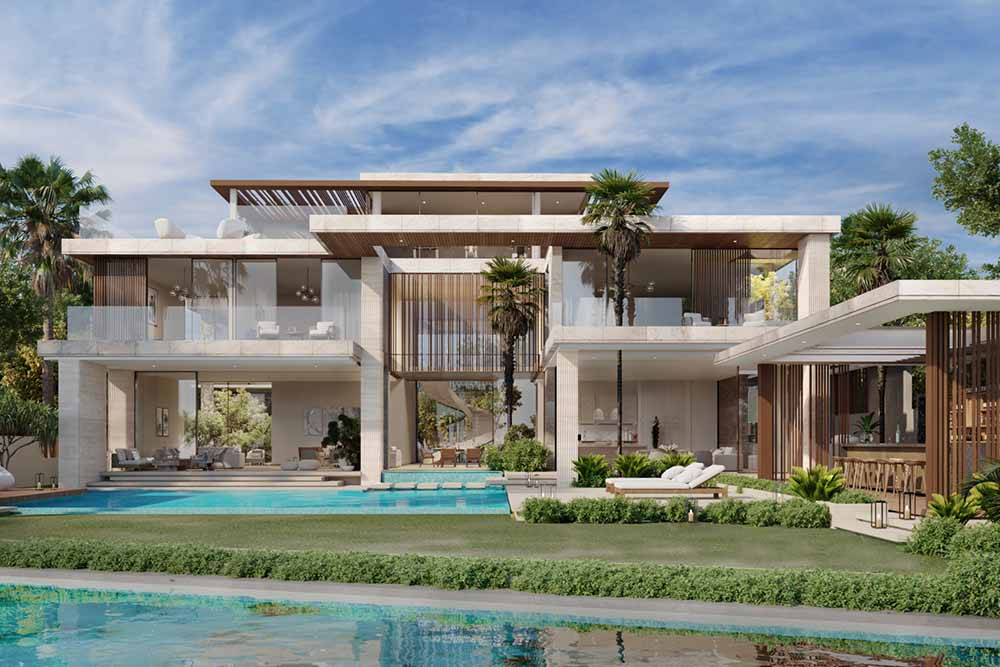 Well-designed interior of Tilal al Ghaf in Dubai