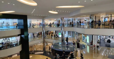 A mall full of people