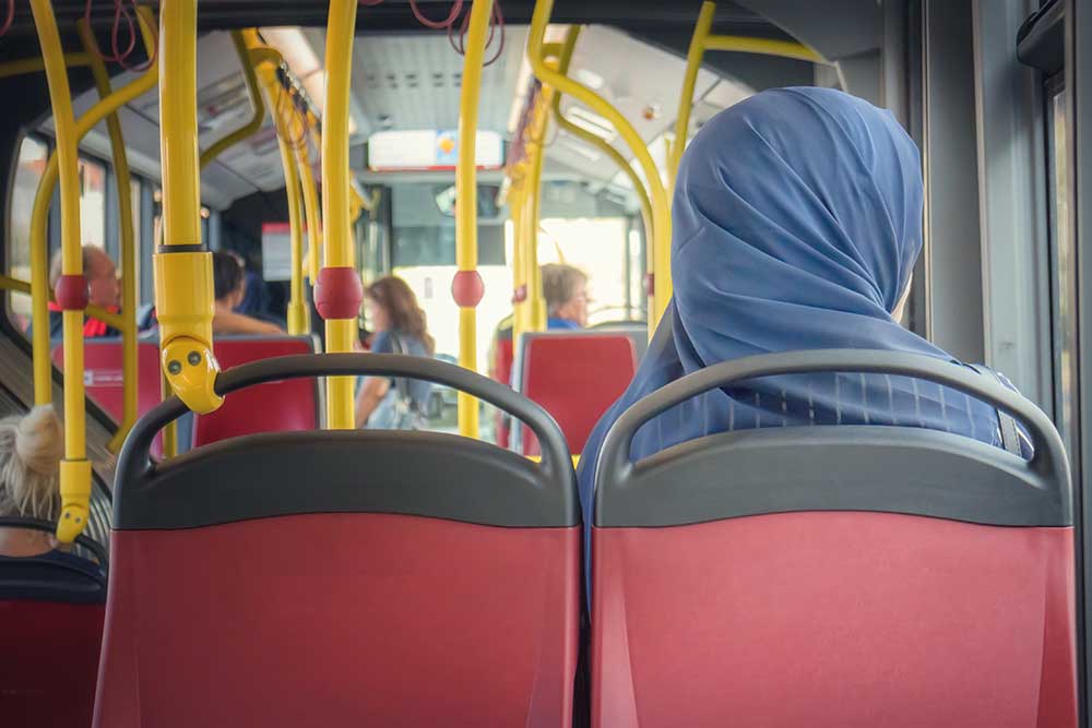 comfortably seated in
Ajman to Sharjah bus