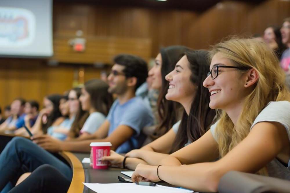 University students taking lecture
