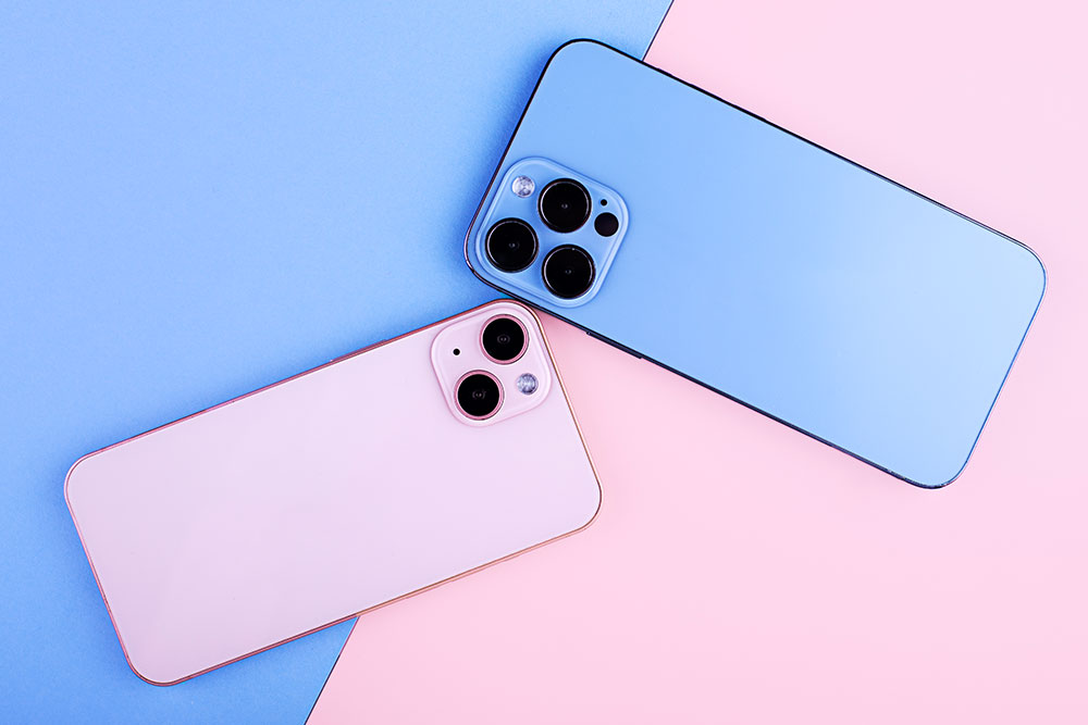 iPhones on a table