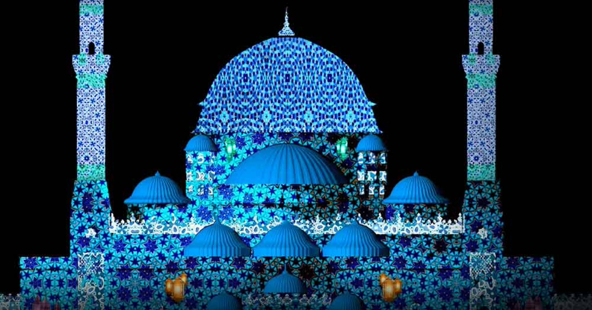 Beautiful representation of Al Noor Mosque