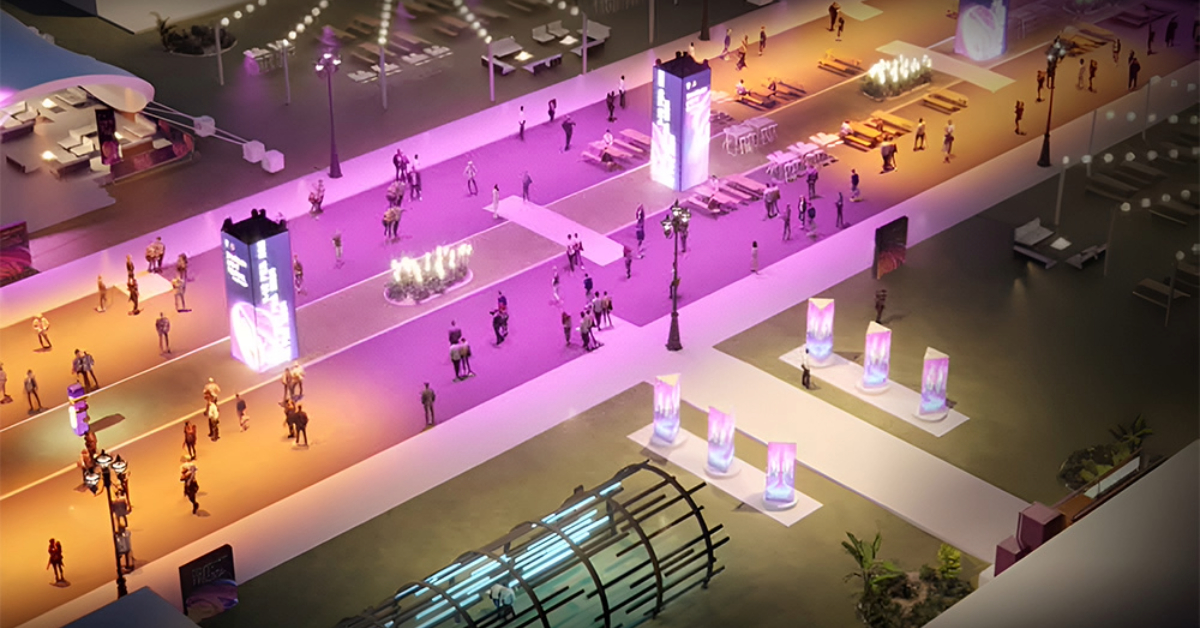 Dining place at Sharjah Light Festival