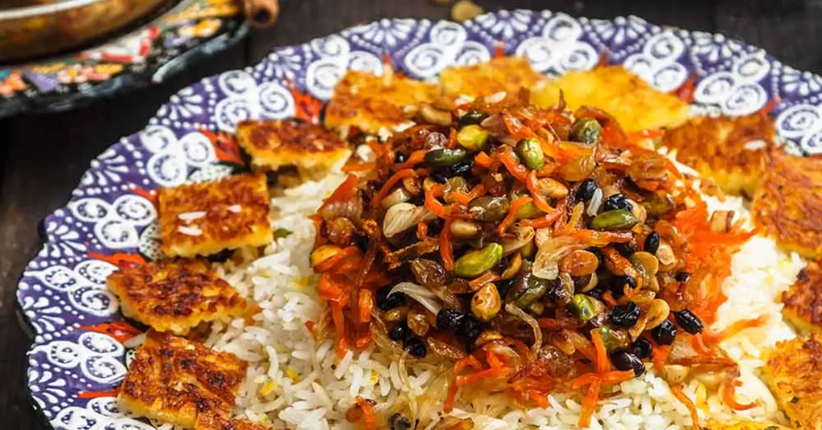 وجبة إيرانية تقليدية من مطعم إيراني في دبي