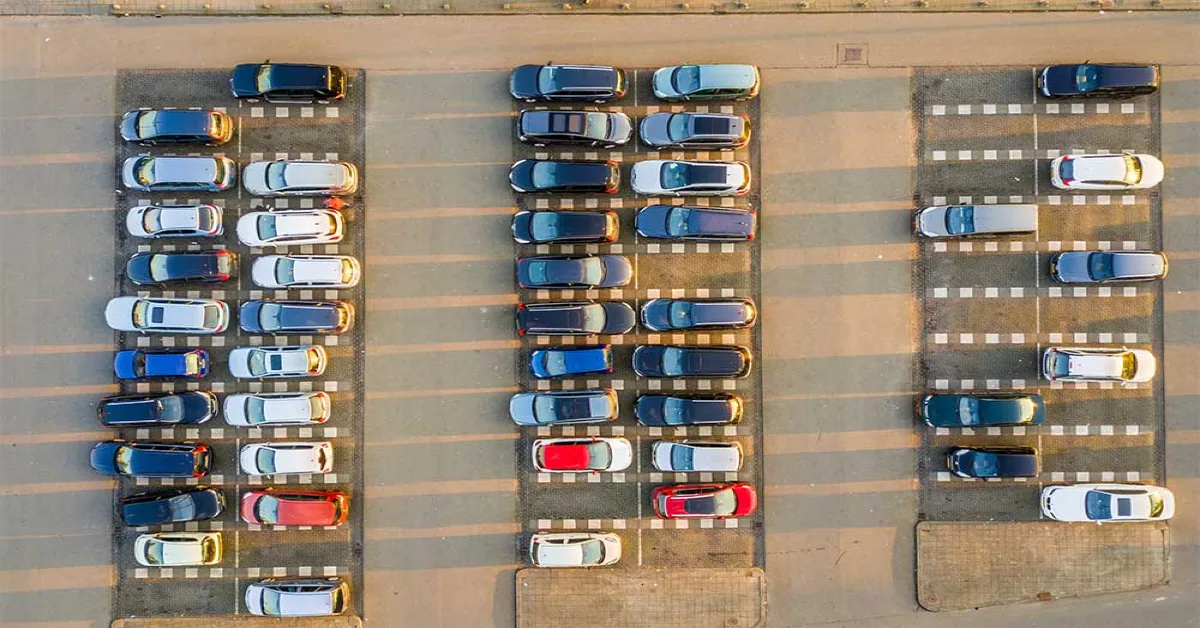 Cars parking in Ajman