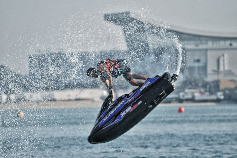 Jet skiing in Dubai