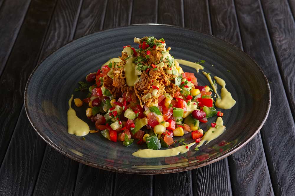 Vegetarian Salad in Dubai restaurant