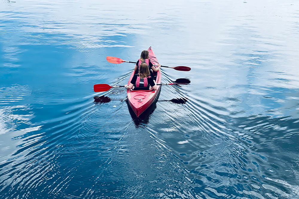 Kayaking in al hefaiyah lake