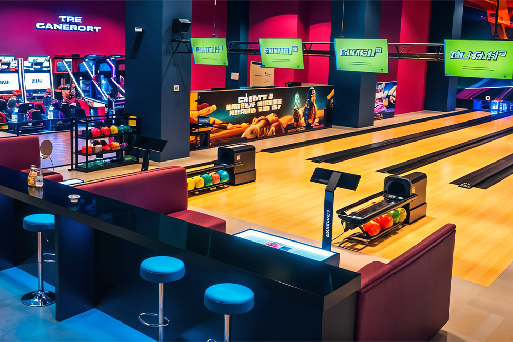 Bowling experience at Glitch Arabia 
