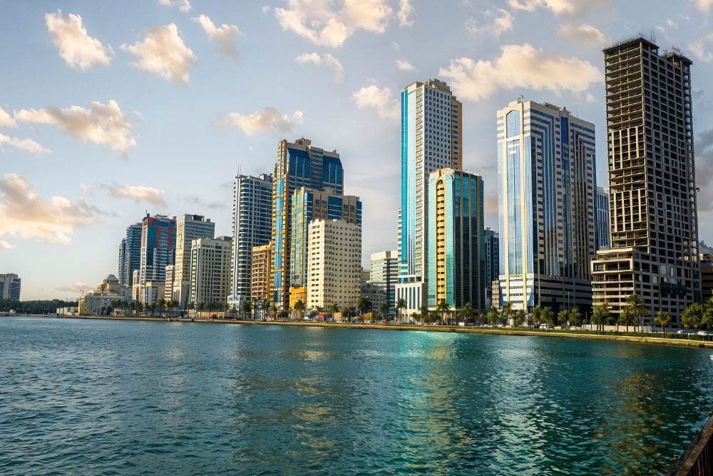 Residential units overlooking a stunning lagoon
