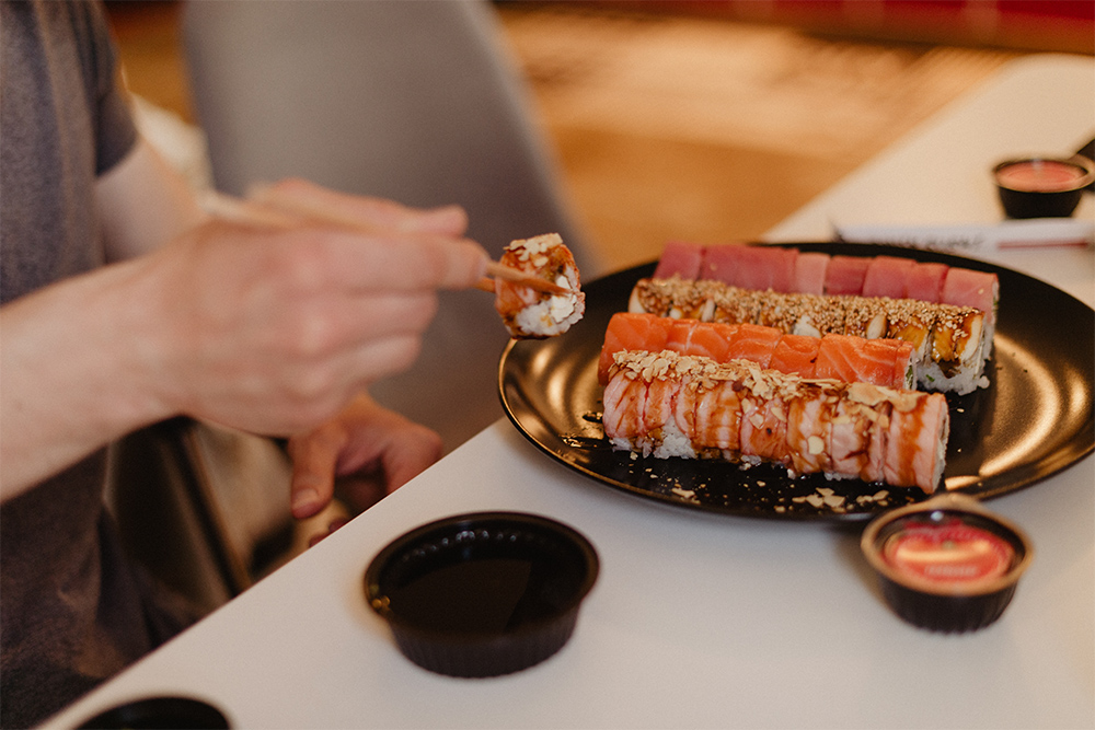 Sushi restaurant at Al Hamra Mall