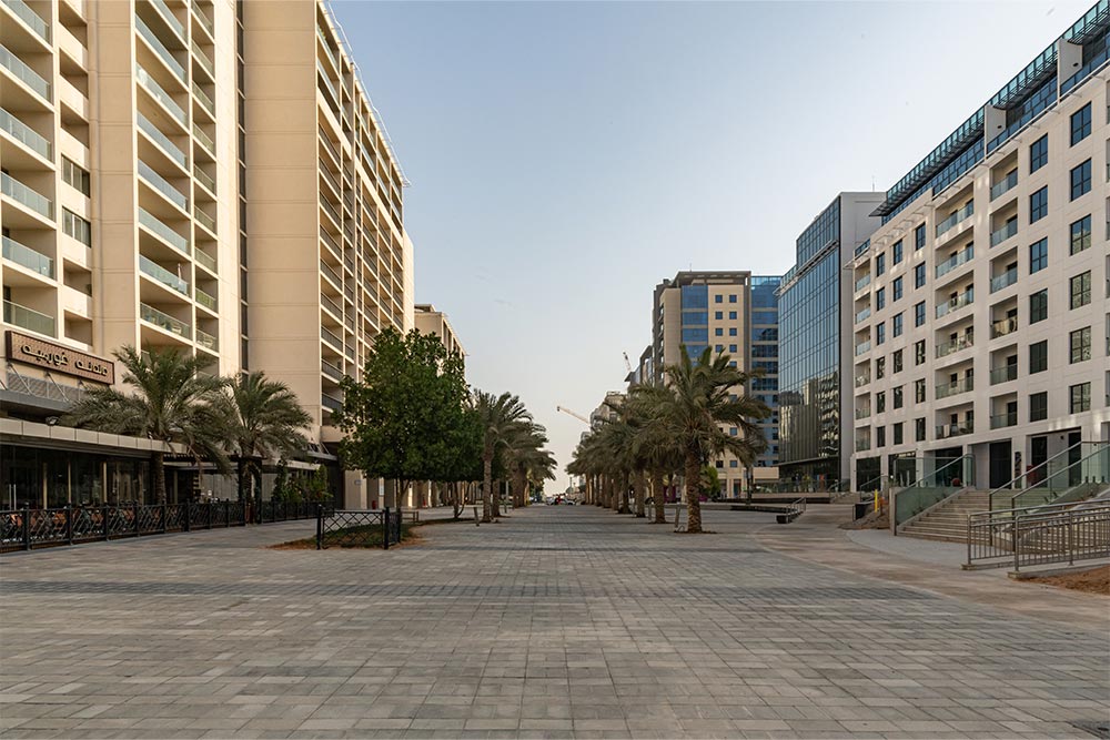 Low-rise residential buildings in Al Zeina 