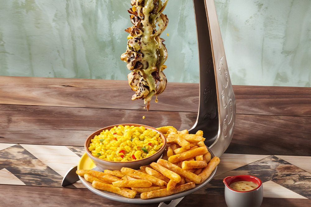 Delicious food offered at Nando’s Restaurant