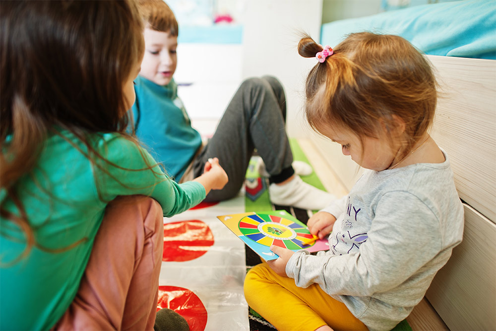 kids in a daycare setting 