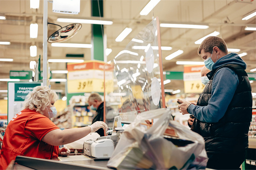 shopping in a supermarket at Ajman Boulevard 