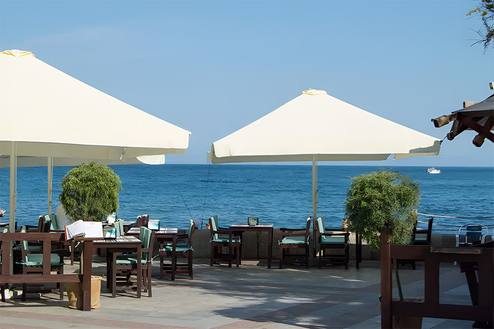 Beachfront restaurant