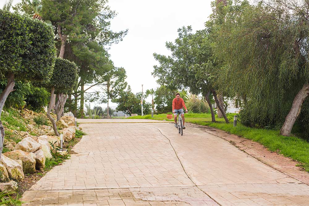 cycling in Green Mubazzarah Park al ain