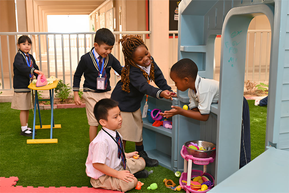 Students at The Apple International Community School 