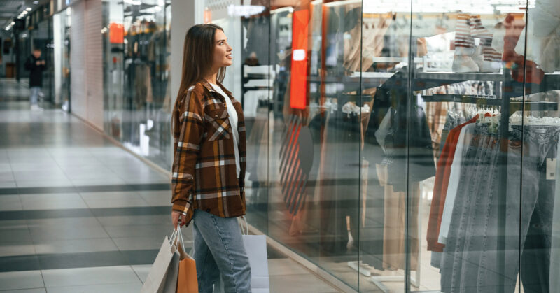 women shopping at Nad Al Sheba Mall shops