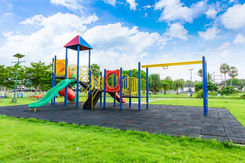 Kids' play area in the park in Ajman 
