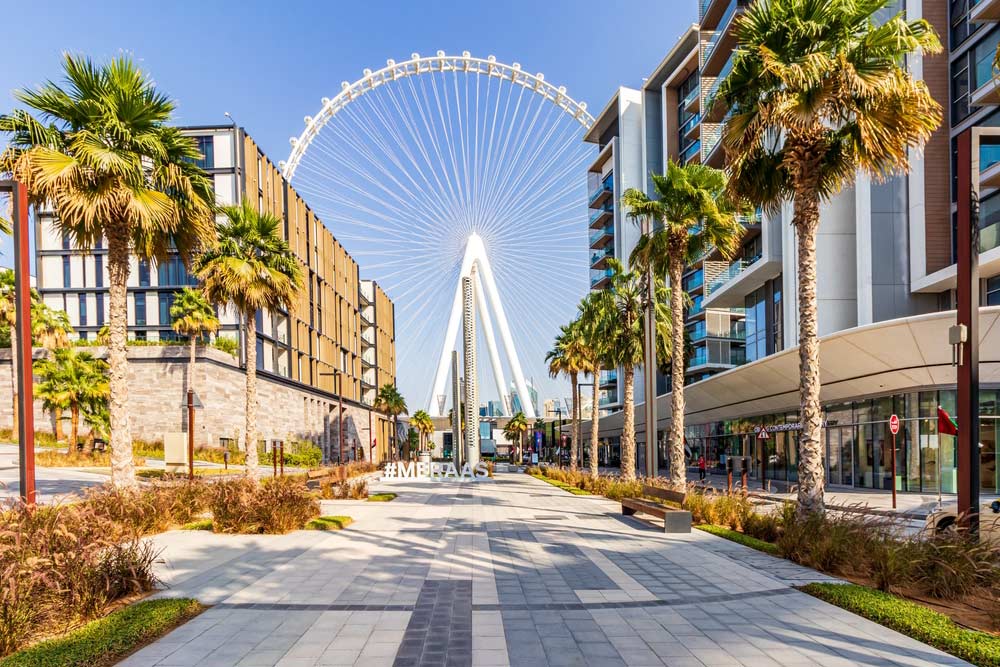 Bluewaters Island is the first on our list of the UAE islands promising a leisurely lifestyle