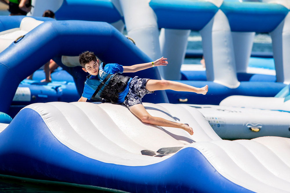 Aqua Park Marsana is one of the largest inflatable water parks in the UAE 