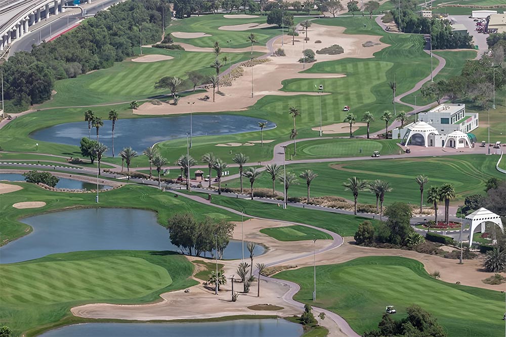 Golf course views in Jumeirah Golf Estates