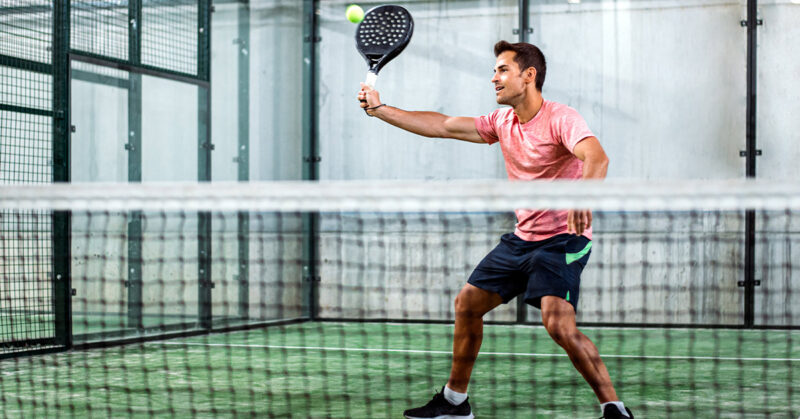 Padel court in Nad Al Sheba Mall