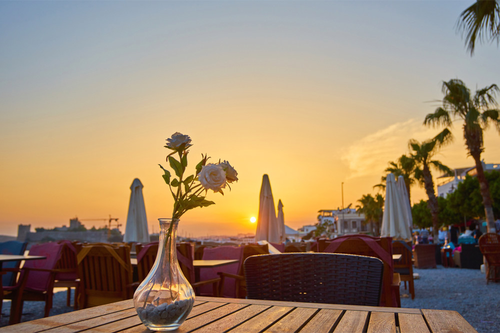 Beautiful beachfront restaurant
