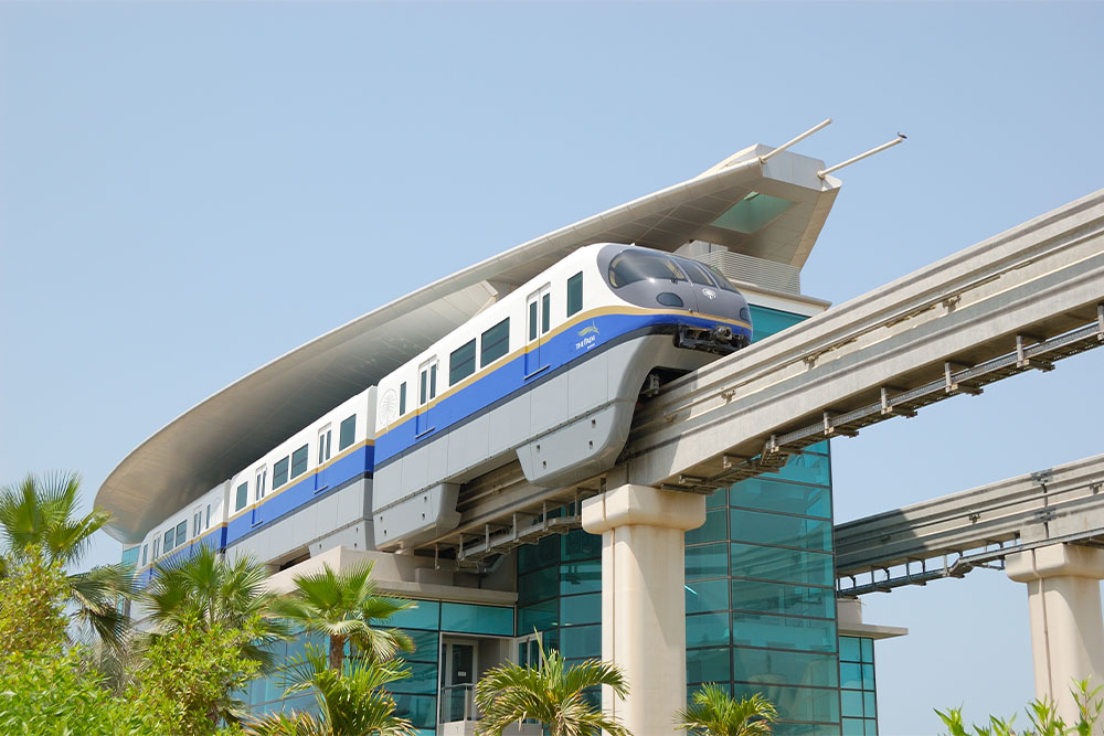  A monorail station in Palm Jumeirah 