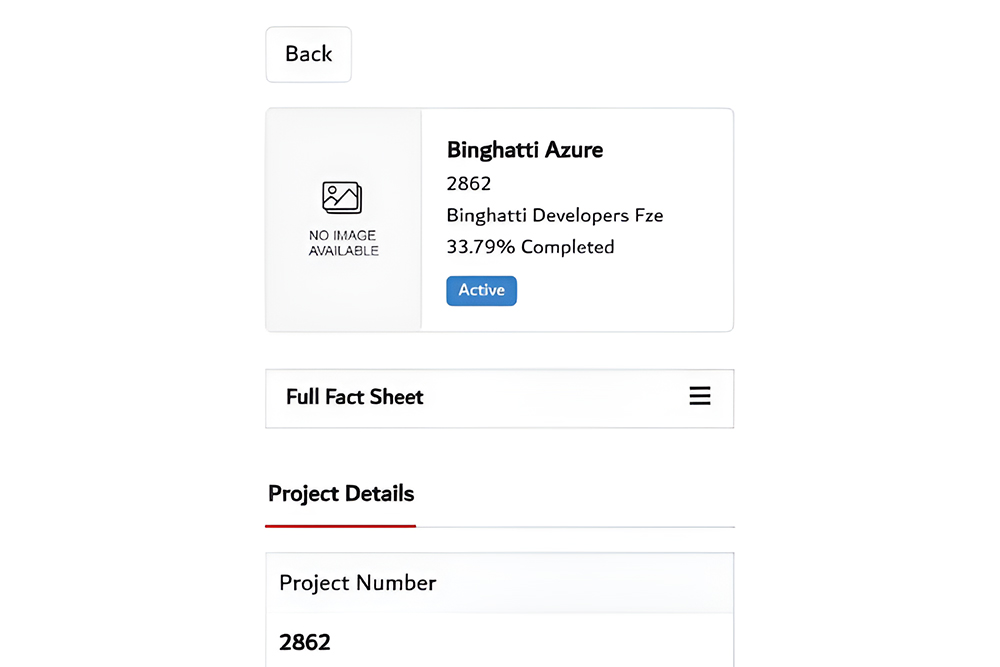 Checking project status in Duba
