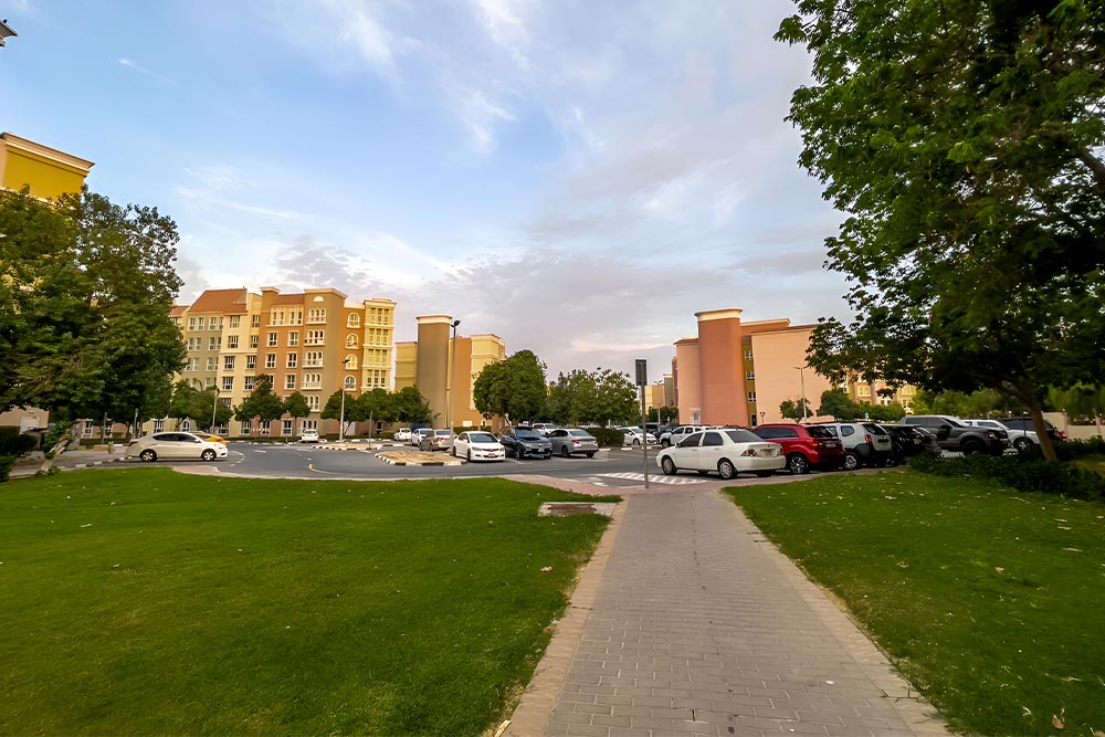 Residential buildings in Discovery Gardens (