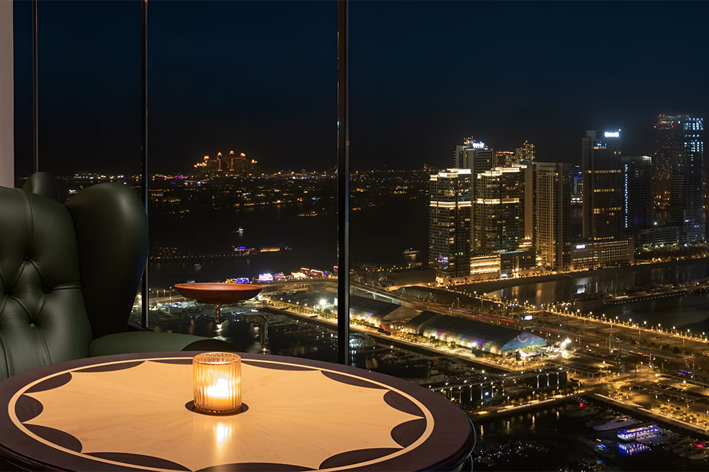 dining area of a Michelin UAE restaurant 