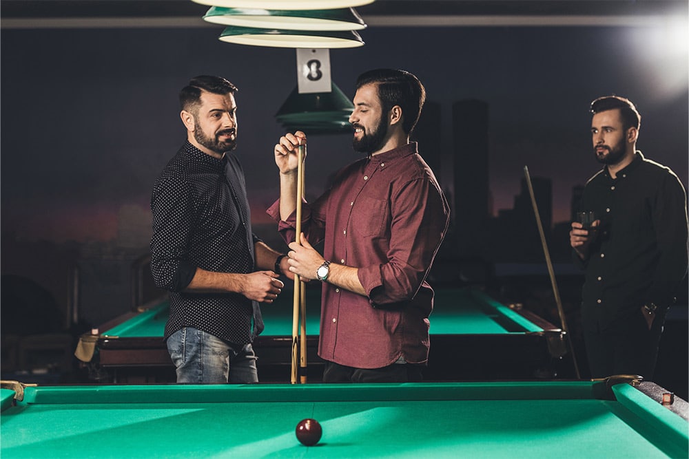 Men Playing Billiards