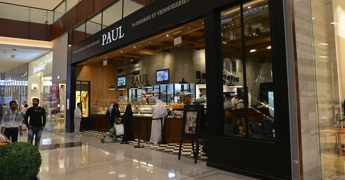 Paul bakery and restaurant in Dubai